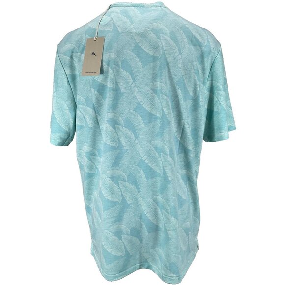 Tommy Bahama Men’s Medium Riviera Azure Grande Fronde IslandZone V-Neck Tee - Picture 4 of 6